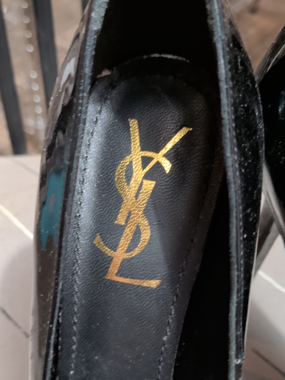 Nwob YSL Black Patent Platform Stiletto Pumps - Picture 3 of 9